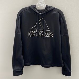 Black Adidas hooded sweatshirt